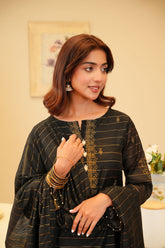 3 Piece Suit Cotton Net Suit (FR1020)